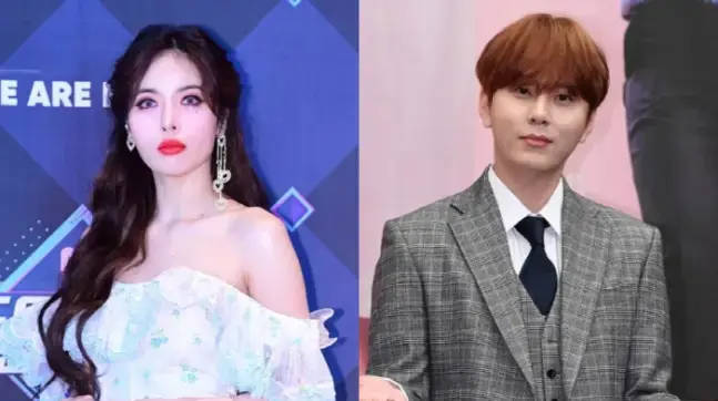 米乐M6：泫雅龙俊亨官宣结婚后首次同框甜蜜合照曝光(图2)