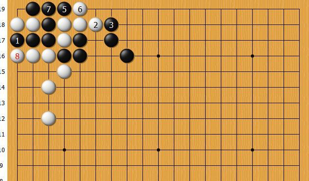 黑棋二线虎是妙手缩小了白棋的眼位也是形成金鸡独立的要点(图2)